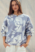 Abstract Cloud Dye Oversized Sweatshirt