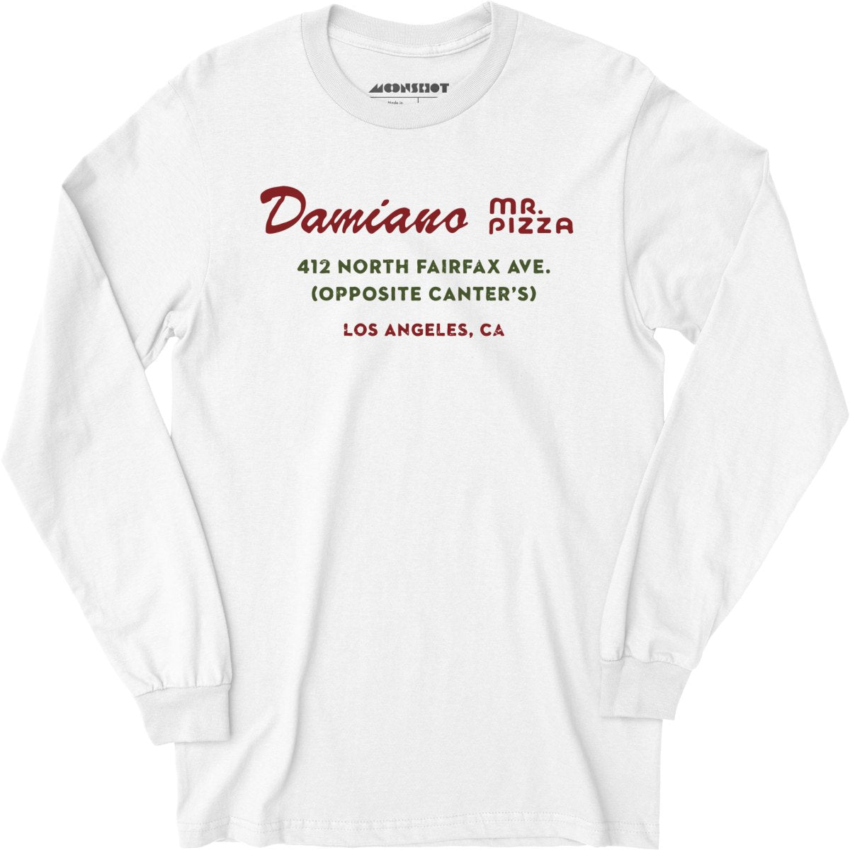 Damiano Mr. Pizza - Los Angeles, CA - Vintage Restaurant - Long Sleeve