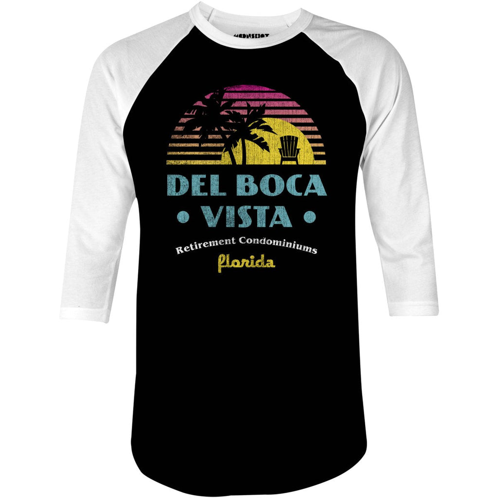 Del Boca Vista Retirement Condominiums - 3/4 Sleeve Raglan