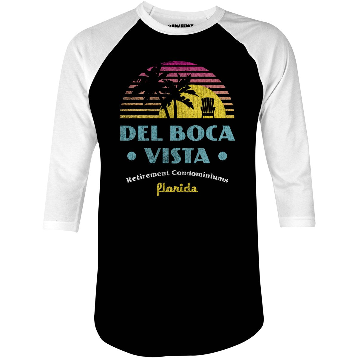 Del Boca Vista Retirement Condominiums - 3/4 Sleeve Raglan