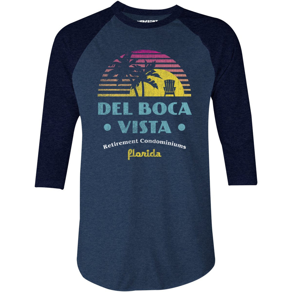 Del Boca Vista Retirement Condominiums - 3/4 Sleeve Raglan