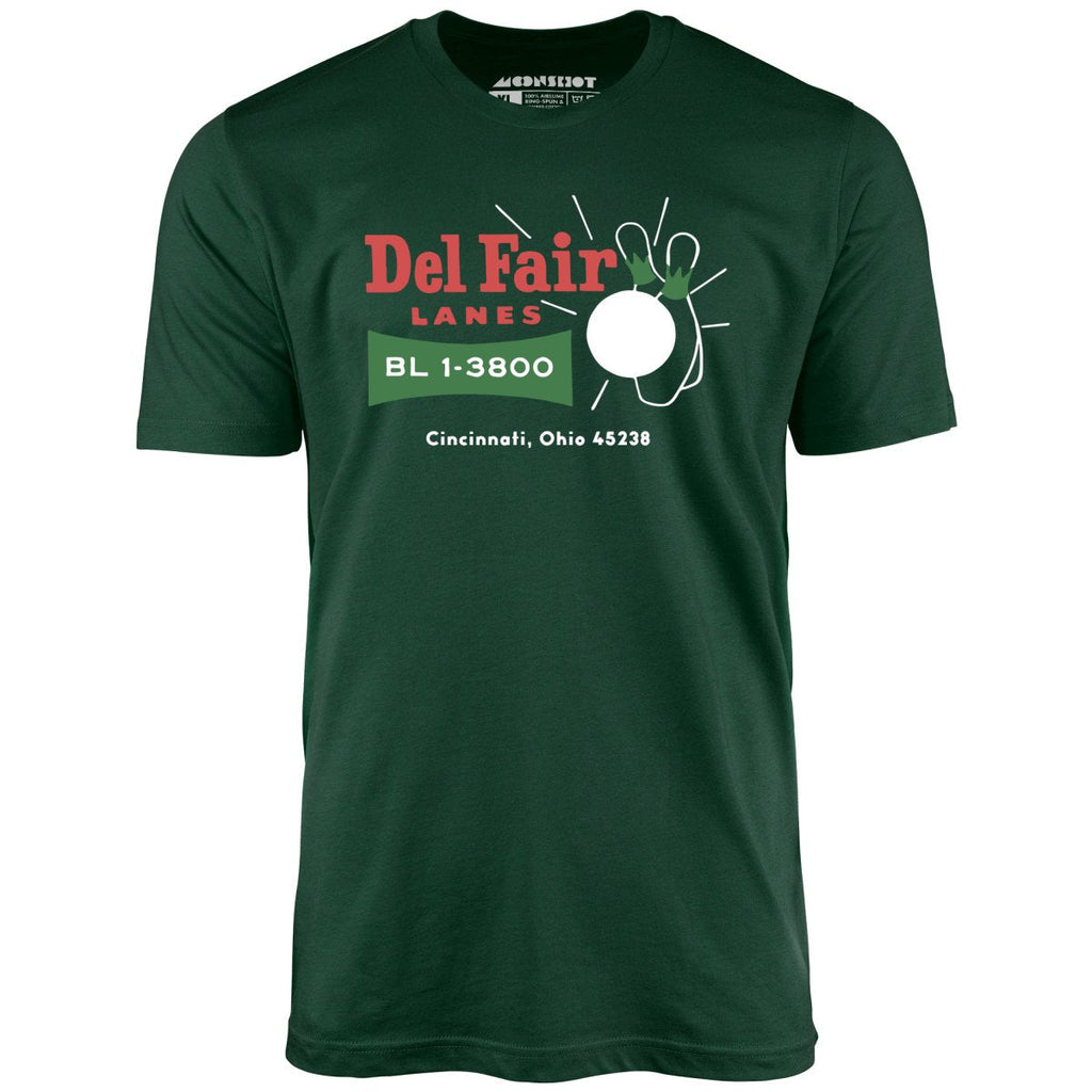 Del Fair Lanes v2 - Cincinnati, OH - Vintage Bowling Alley - Unisex