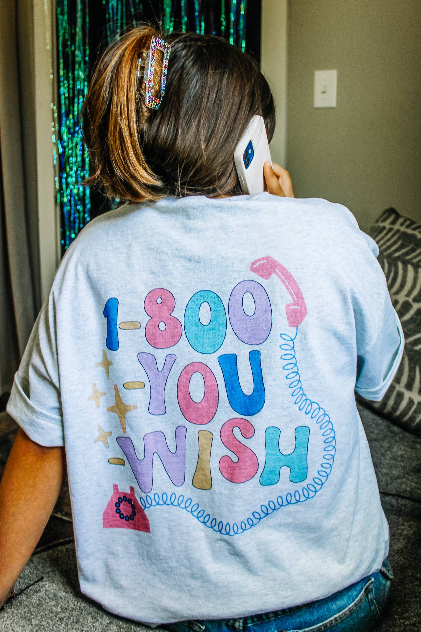 1-800-YOUWISH Ash Graphic T-Shirt
