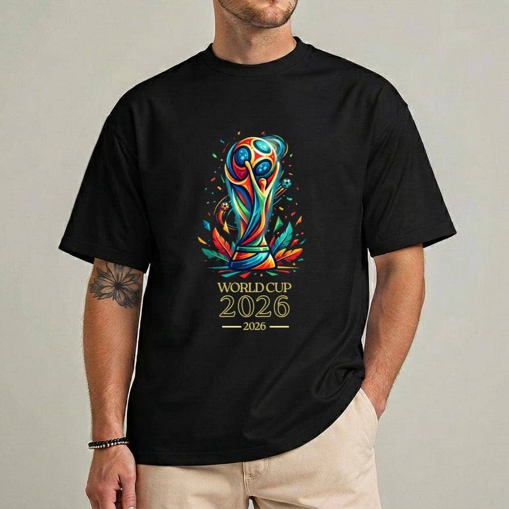 2026 World Cup Soccer Flags Graphic Tee