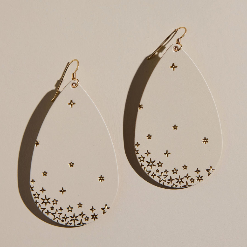 Ecru Starscape Teardrops