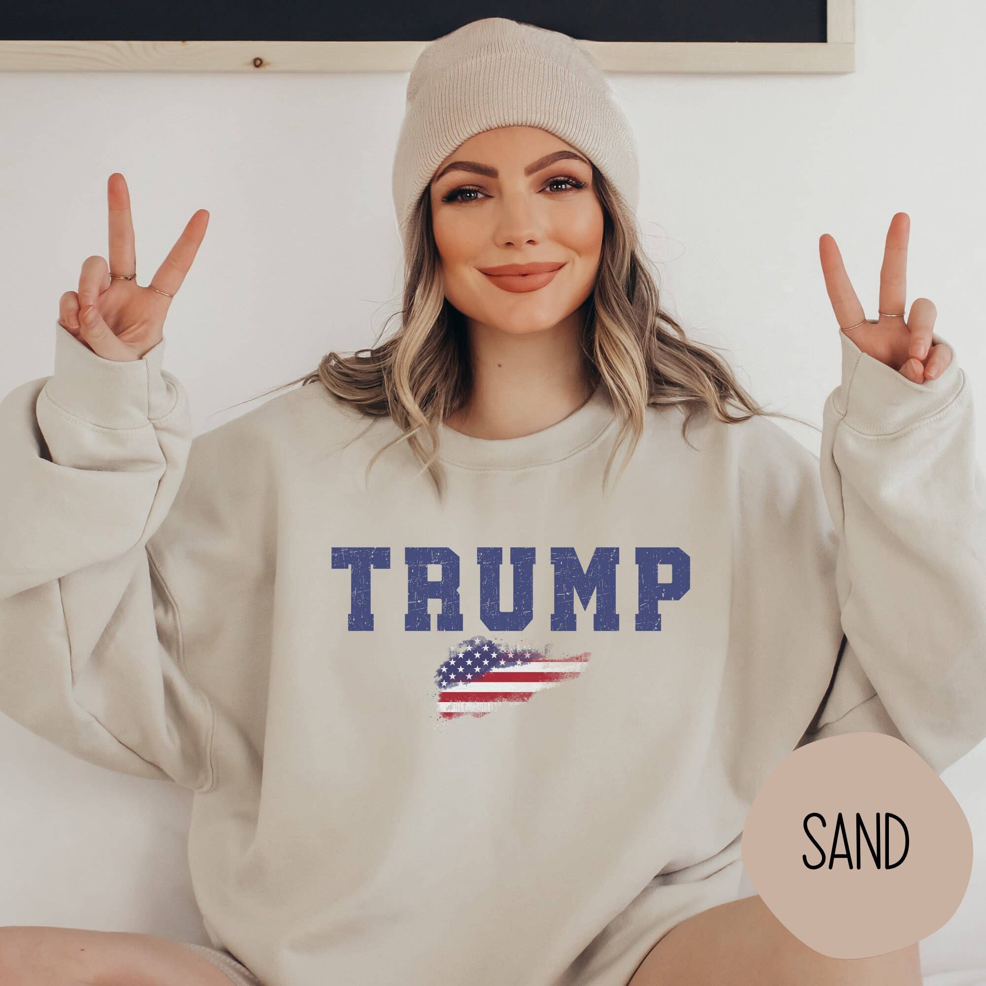 Trump 2024 Pro-Trump Sweatshirt - Patriotic 2024 Election