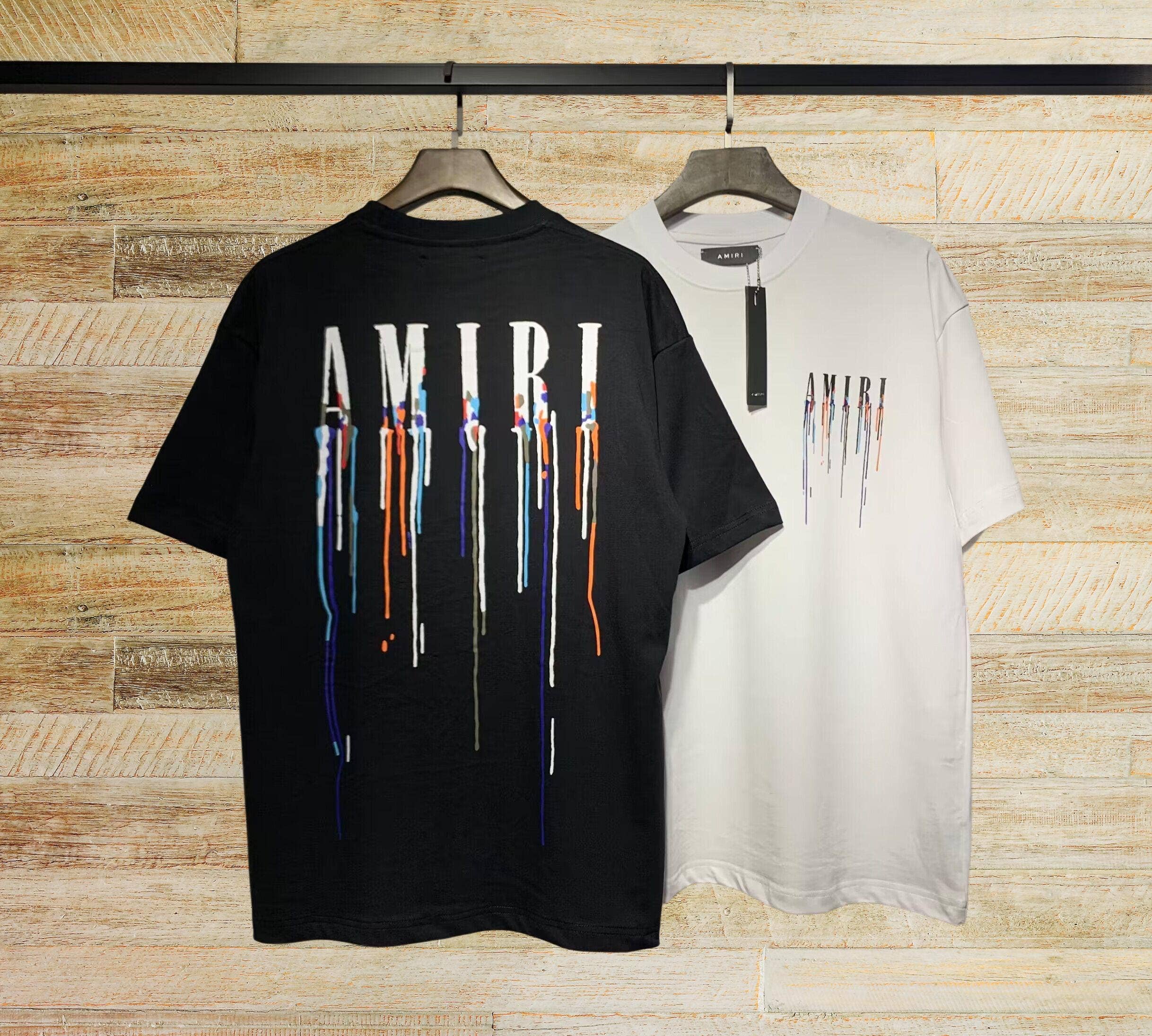 Amiri Logo Man T-Shirt Luxury Fashion Designer Shirt