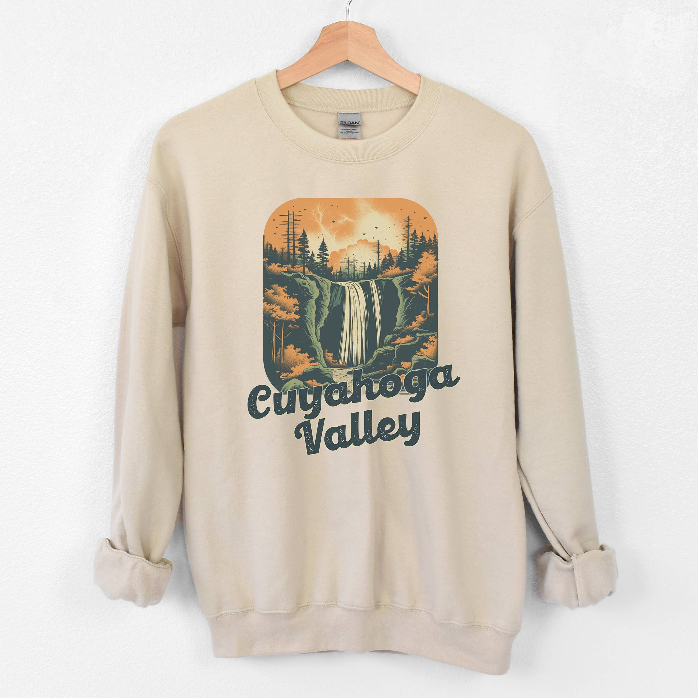 Cuyahoga Valley Sand Sweatshirt |National Park| Sizes S-2XL