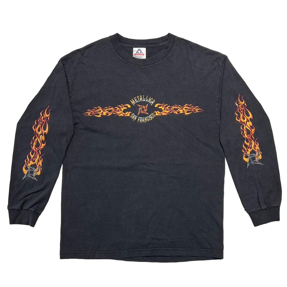 METALLICA 2001 SAN FRANCISCO FLAME LS ALSTYLE LARGE 7528