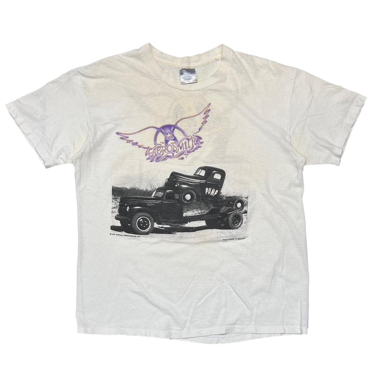 AERO SMITH 1989 PUMP WHITE BROCKUM LARGE 7220