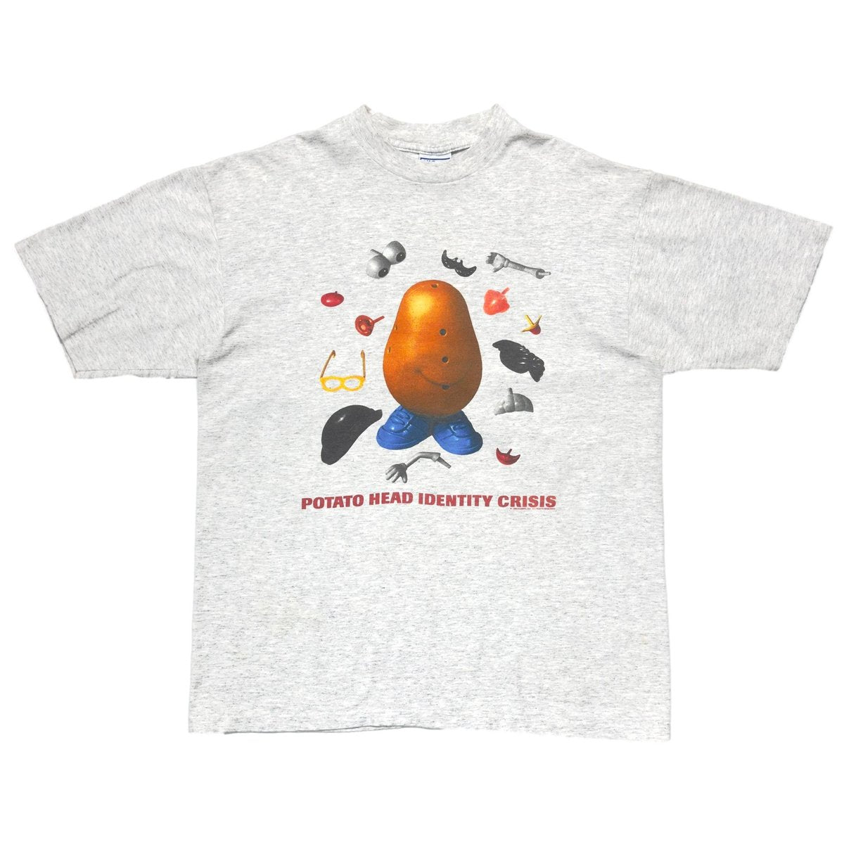 POTATO HEAD IDENTITY CRISIS 1995 ASH GREY ALL SPORT XL 8901