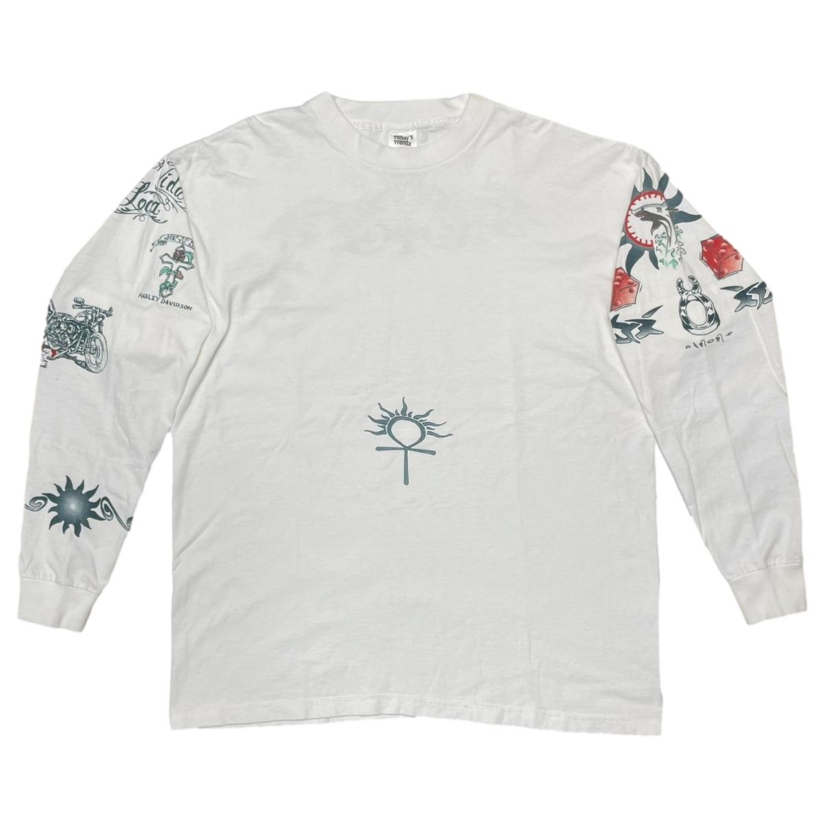 DENNIS RODMAN TATTOO LS WHITE XL 9583