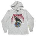 METALLICA 1993 PUSHEAD EAGLE EARTH SKULL HOODIE ASH GREY BROCKUM LARGE 0816