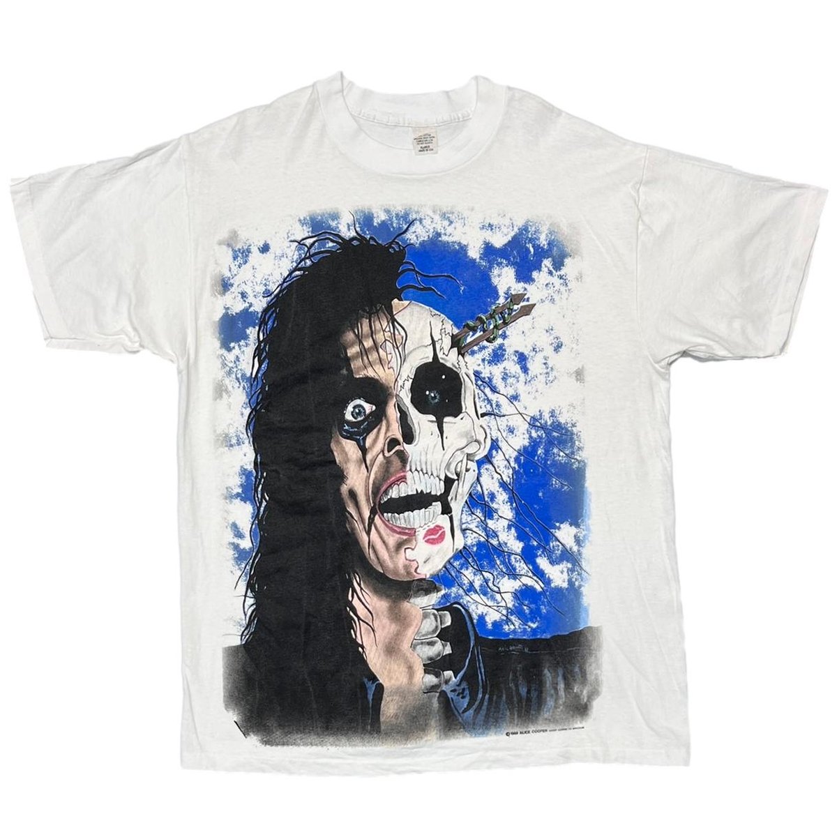 ALICE COOPER 1989 WHITE XL 3151