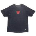 WEST COAST CHOPPERS IRON CROSS AUSTIN TEXAS BLACK x RED FITS XL 3651