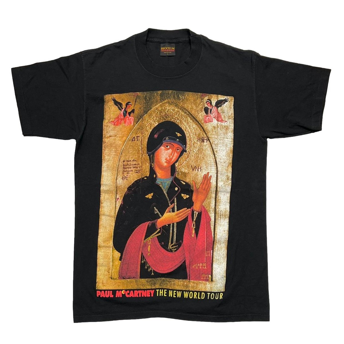 PAUL McCARTNEY THE NEW WORLD TOUR BIKER LIKE AN ICON BROCKUM LARGE 7606