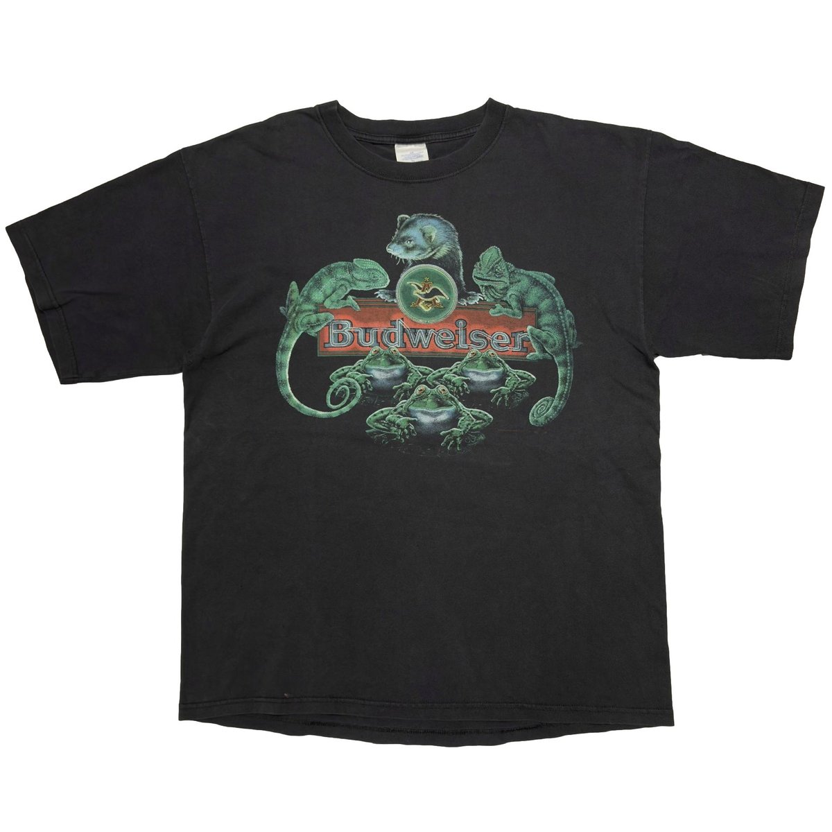 Budweiser FERRET LIZARDS FROGS AROUND AD XL 8126