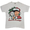BETTY BOOP 1999 Season's Greetings SANTA COSTUME WHITE FRUIT OF THE LOOM LARGE 6717