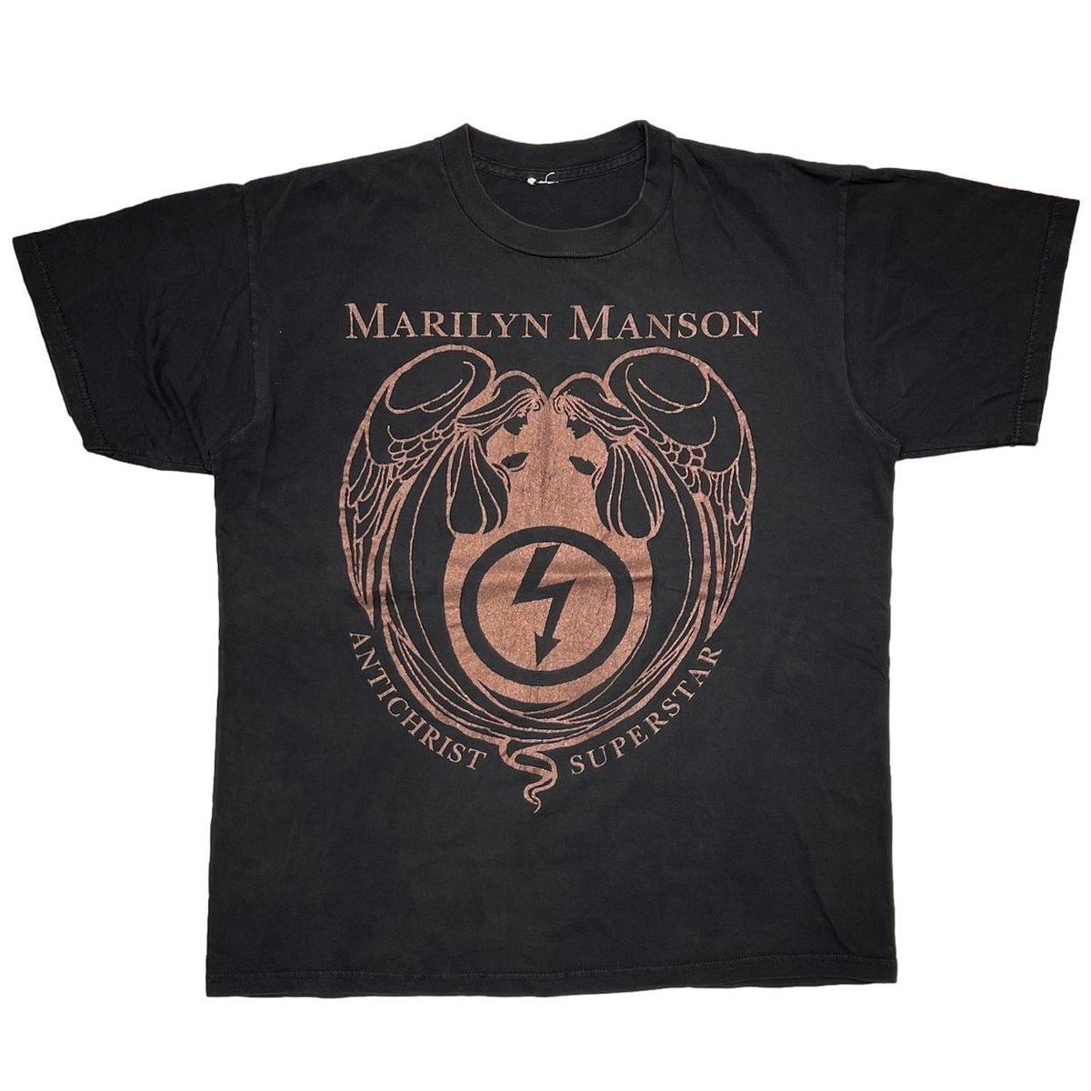MARILYN MANSON ANTICHRIST SUPERSTAR BRONZE LOGO FITS XL 2845