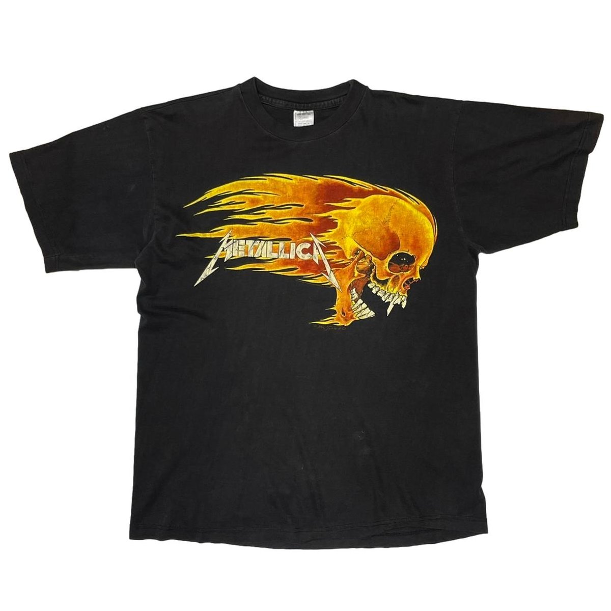 METALLICA PUSHEAD FLAME SKULL EURO XL 8874