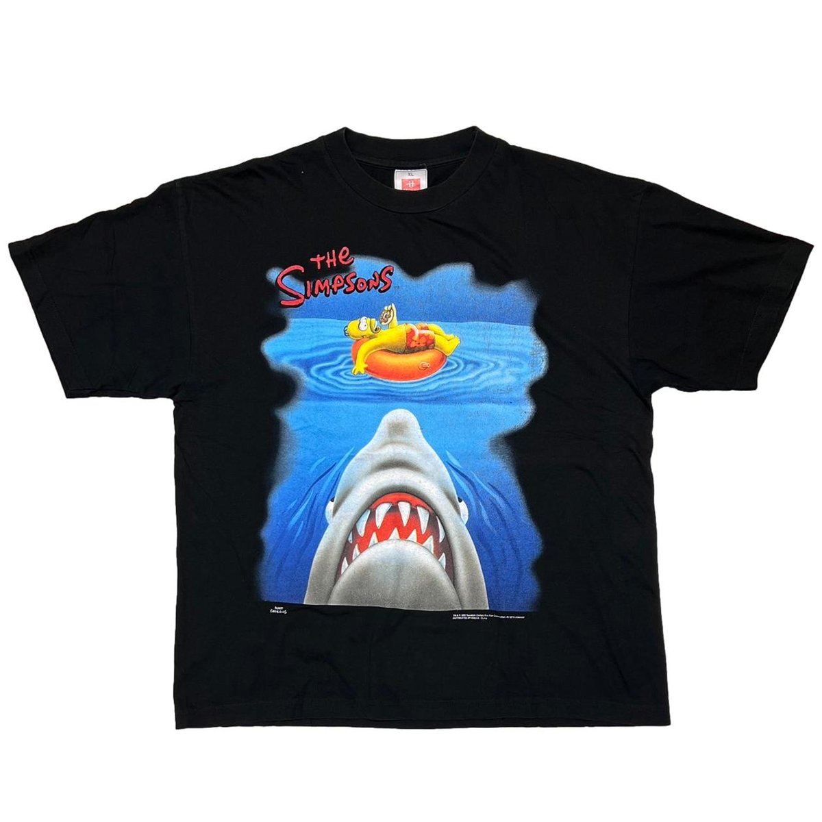SIMPSONS 1999 JAWS PARODY HANES XL 4385