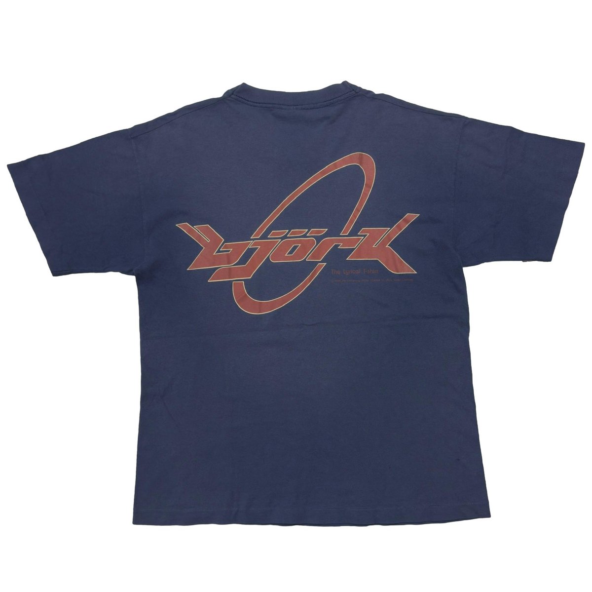 bjork 1994 THE LYRICAL TEXT NAVY SCREEN STARS LARGE 6838