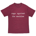 RAGE AGAINST THE MACHINE FRONT TEXT LOGO BURGANDY FITS LARGE 1616