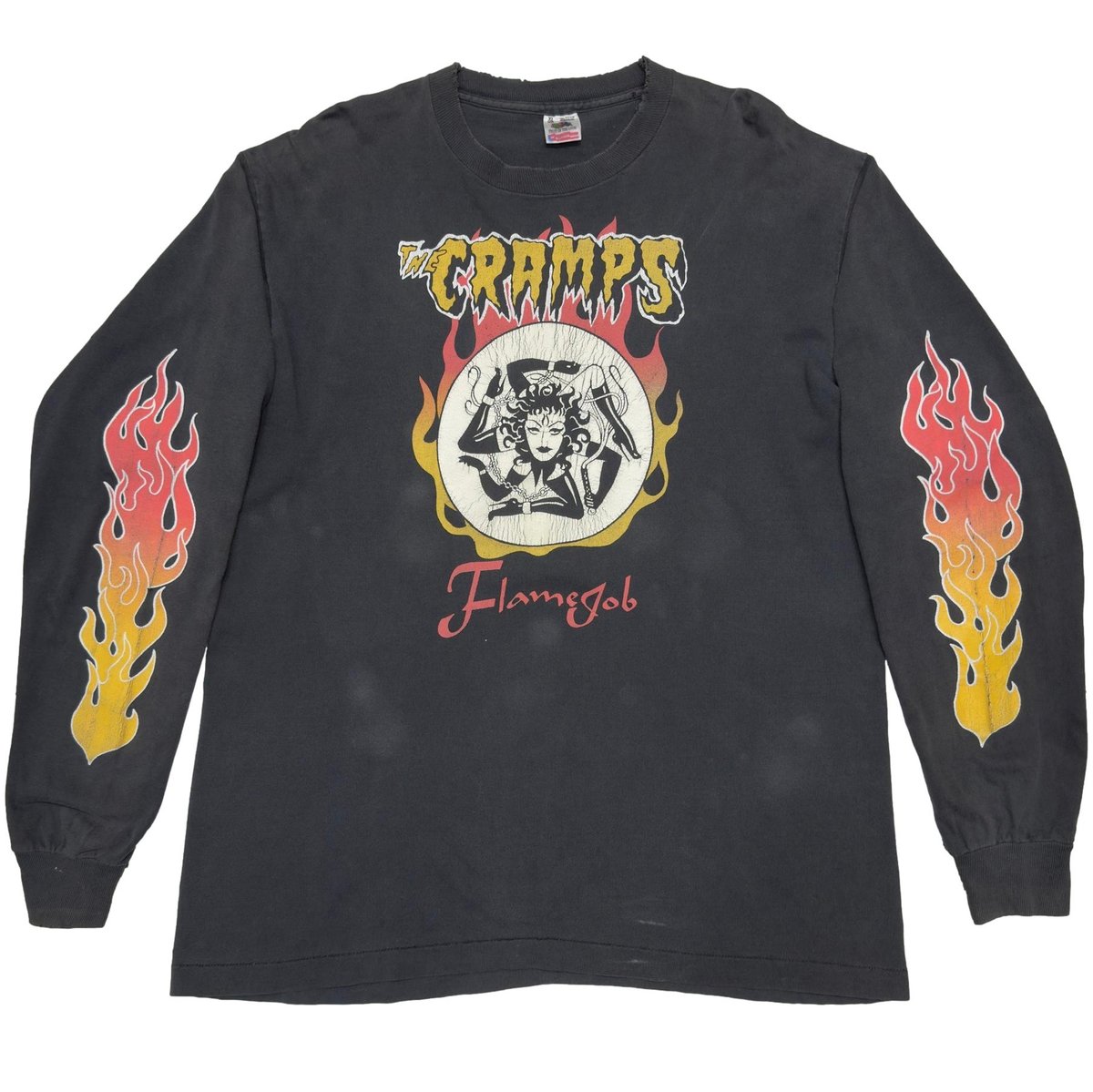 THE CRAMPS FLAME JOB LS FRUIT OF THE LOOM XL 8101