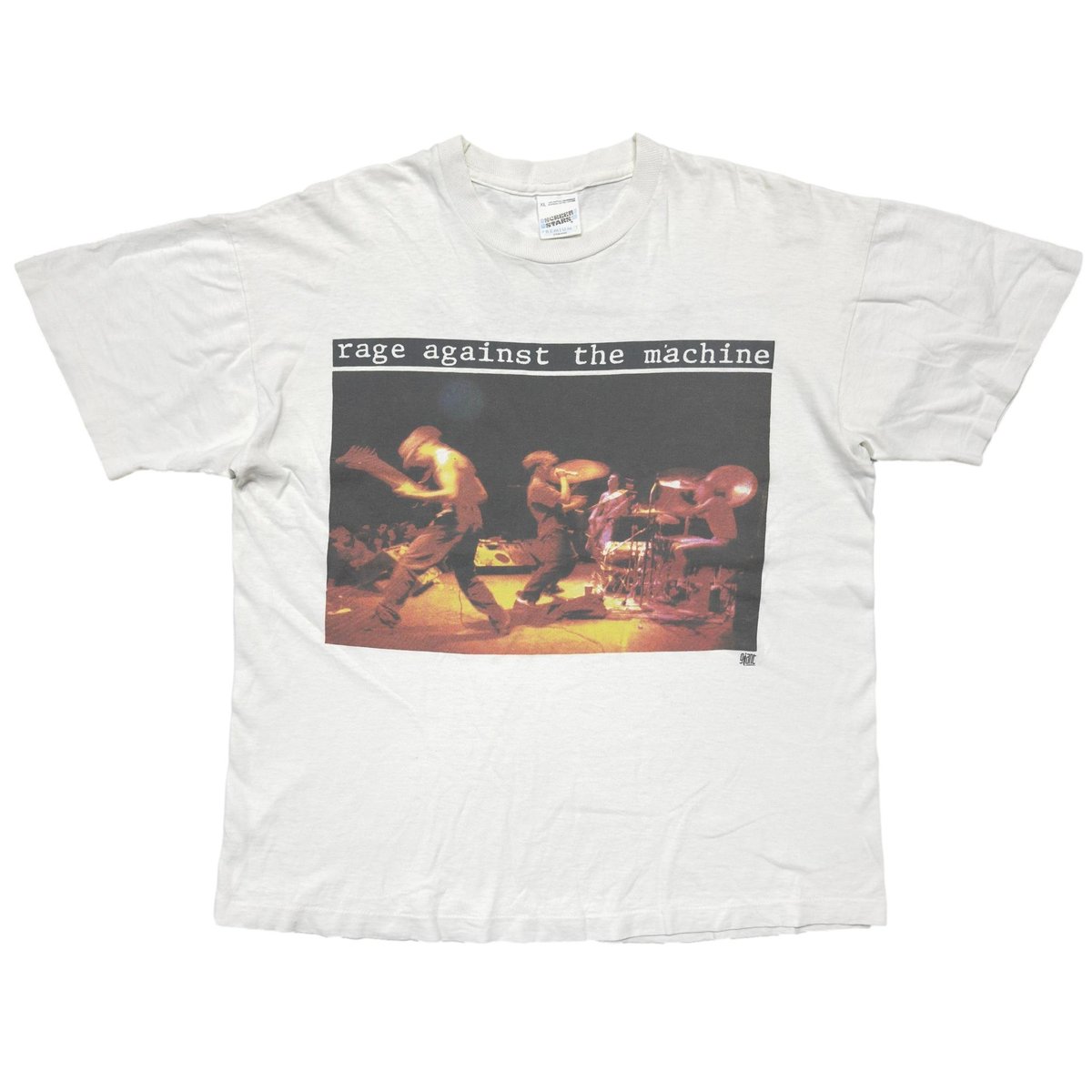 RAGE AGAINST THE MACHINE MEMBER PORTRAIT WHITE SCREEN STARS XL 4349