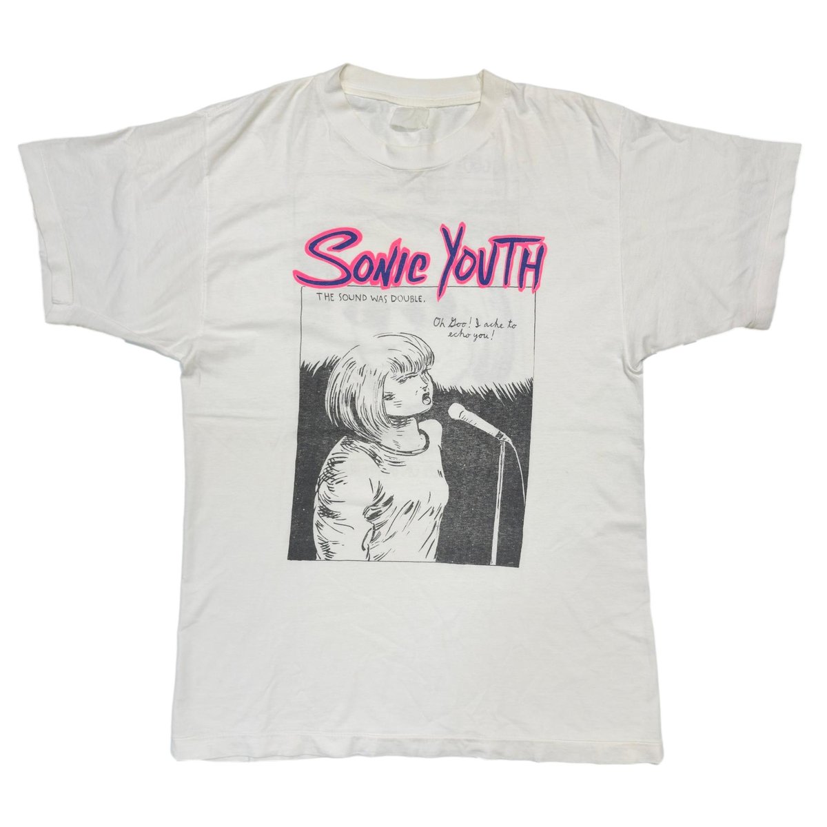 SONIC YOUTH THE GOO I LEFT BEHIND WHITE FITS LARGE 5318