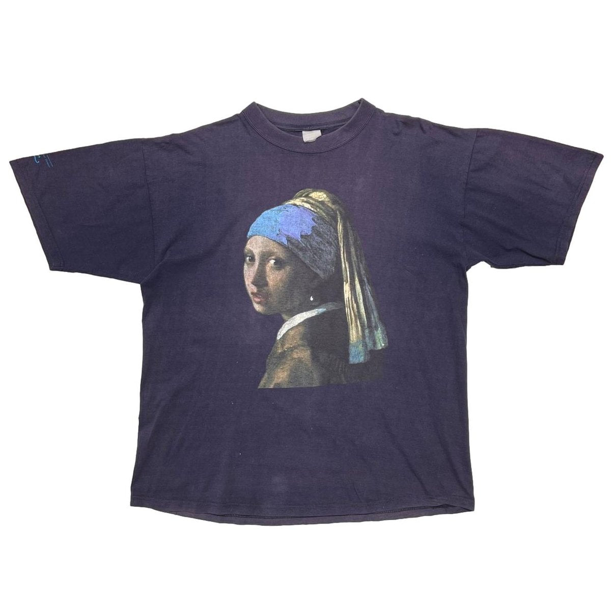 JOHANNES VERMEER A PEARLEARING NAVY FITS L-XL 4234