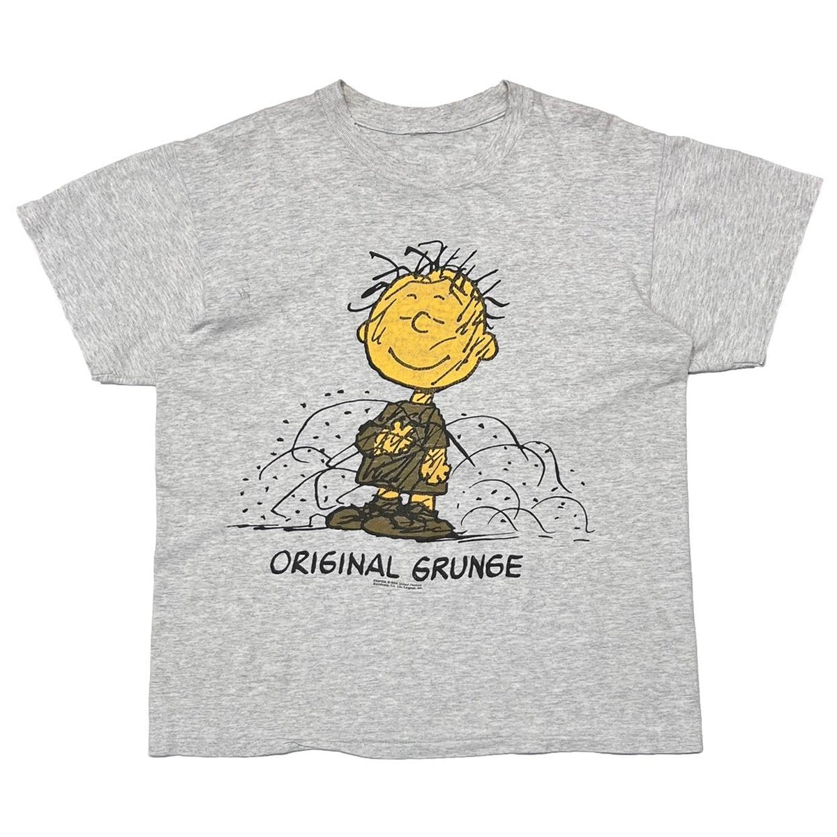PEANUTS ORIGINAL GRUNGE ASH GREY FITS LARGE 3720