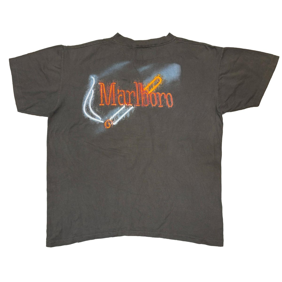 Marlboro SMOKING NEON DESIGN CHACOAL FITS XL 3953