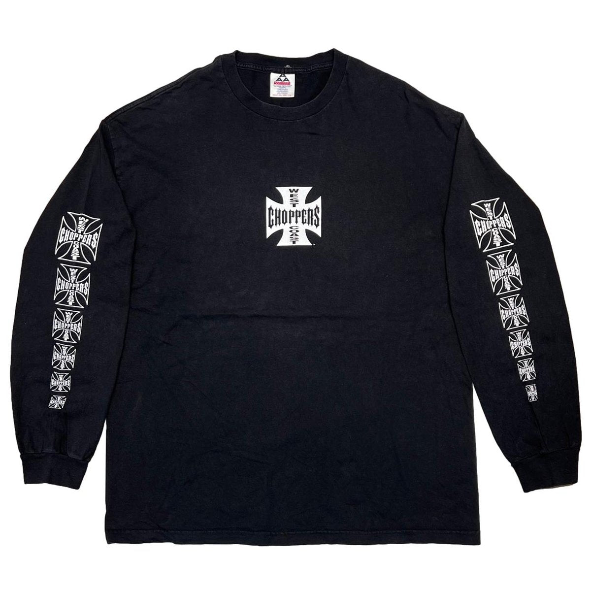 WEST COAST CHOPPERS IRON CROSS LONG BEACH LA LS BLACK ALSTYLE XXL 9981