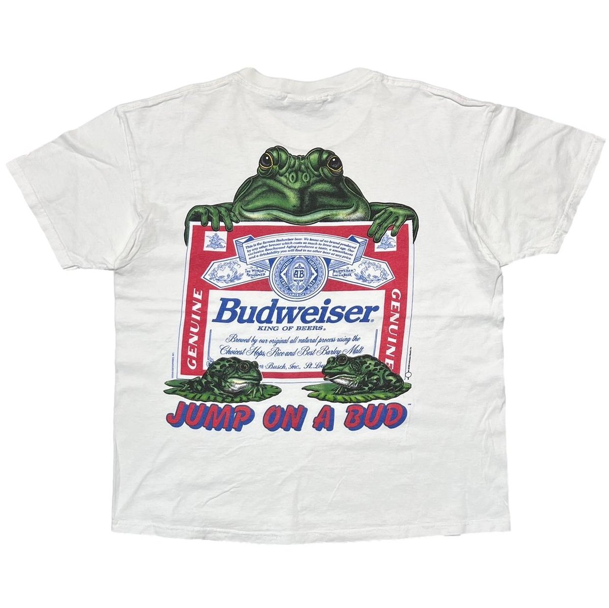 Budweiser JUMP ON A BUD WHITE LEE LARGE 1861