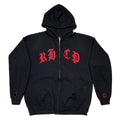 RED HOT CHILI PEPPERS ZIPUP HOODED SWEATSHIRT BLACK GIANT LARGE 6747