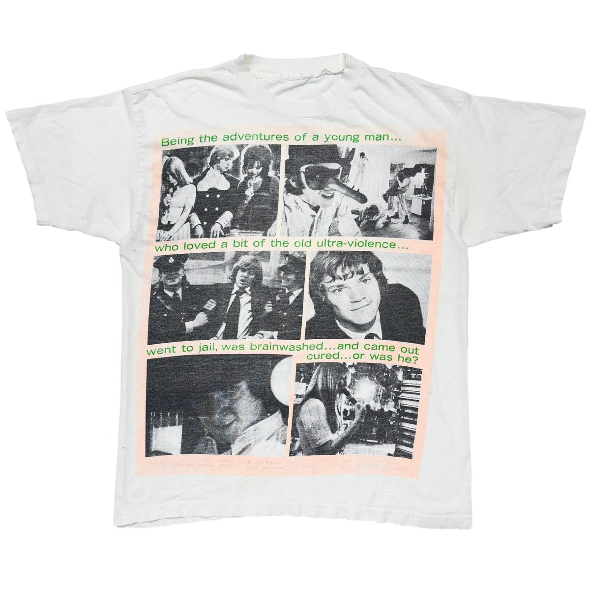 MOSQUITOHEAD A CLOCKWORK ORANGE TEST PRINT WHITE FITS XL 0043