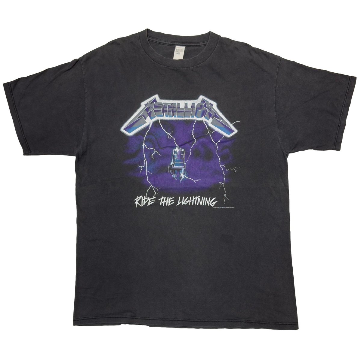 METALLICA RIDE THE LIGHTNING GIANT MISSING TAG XL 6114