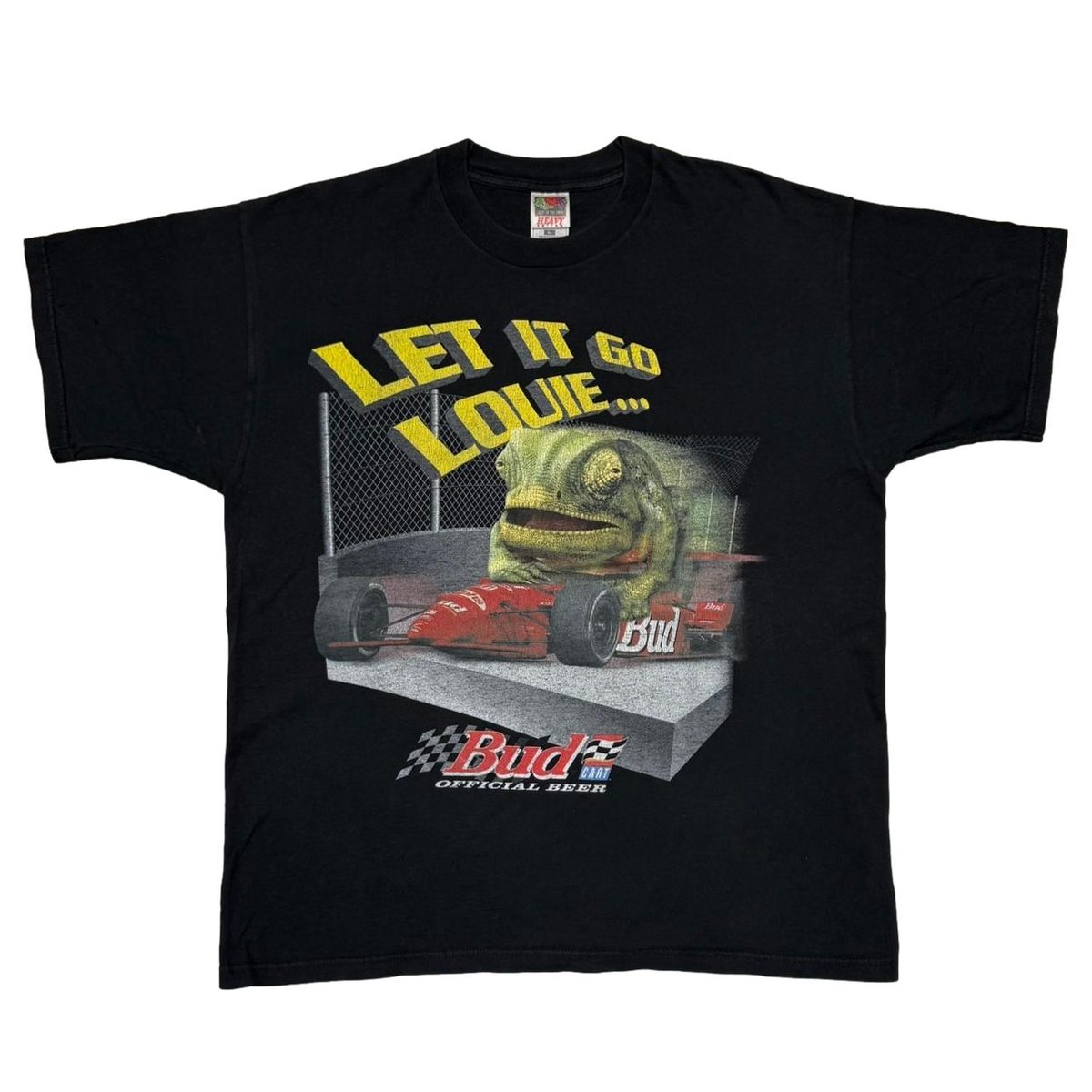 Budweiser LIZARD RACING LET IT GO LOUIE FRUIT OF THE LOOM XL 4000