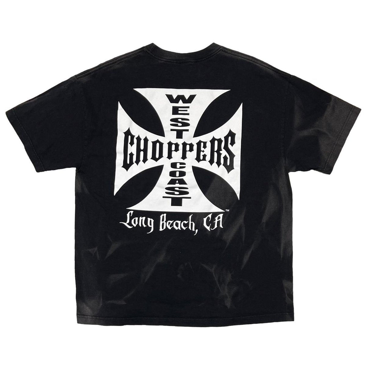 WEST COAST CHOPPERS IRON CROSS LONG BEACH, LA SS TIEDYE FADE FITS XL 7203