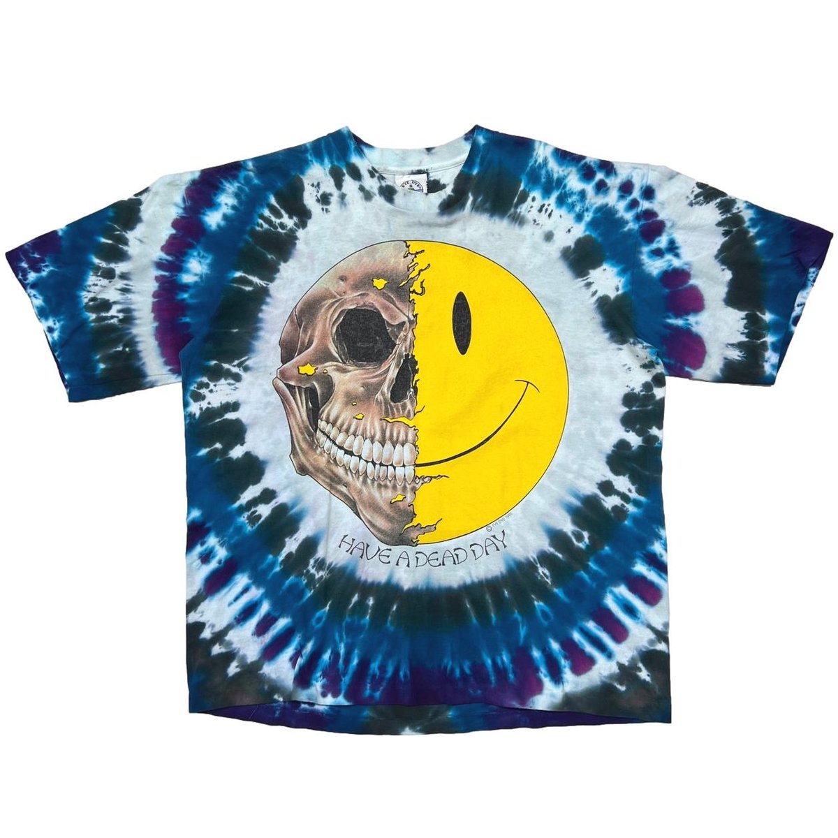 OLD & VINTAGE 1995 HAVE A DEAD DAY BLUE TEIDYE XL 2991
