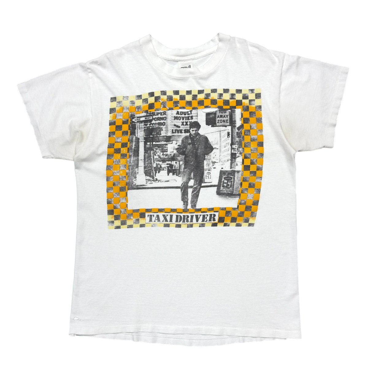 TAXI DRIVER MOVIE PROMO ON EVERY STREET THERE'S A NOBODY... WHITE ANVIL LARGE 2608 BORO
