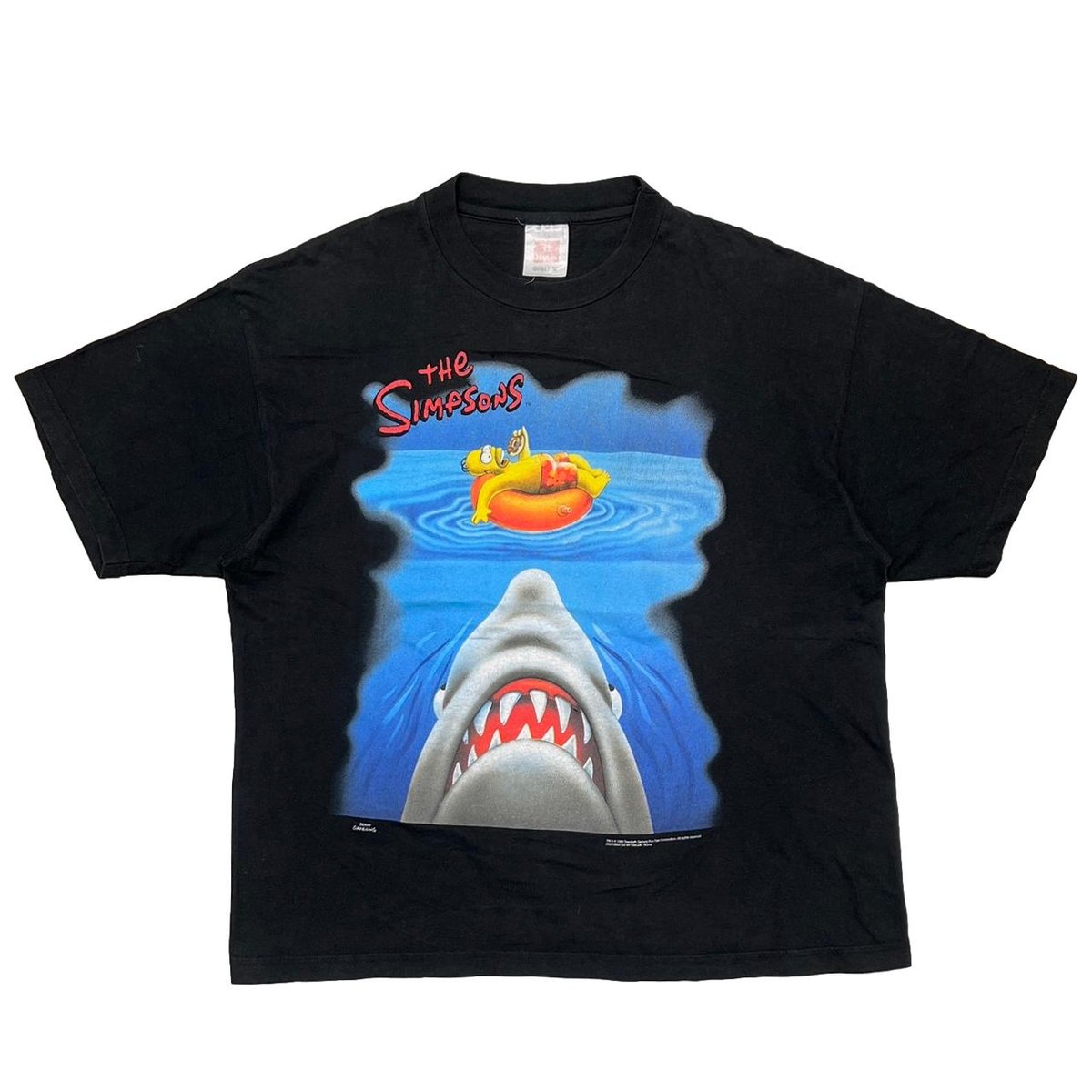 THE SIMPSONS JAWS PARODY HANES XL 9963