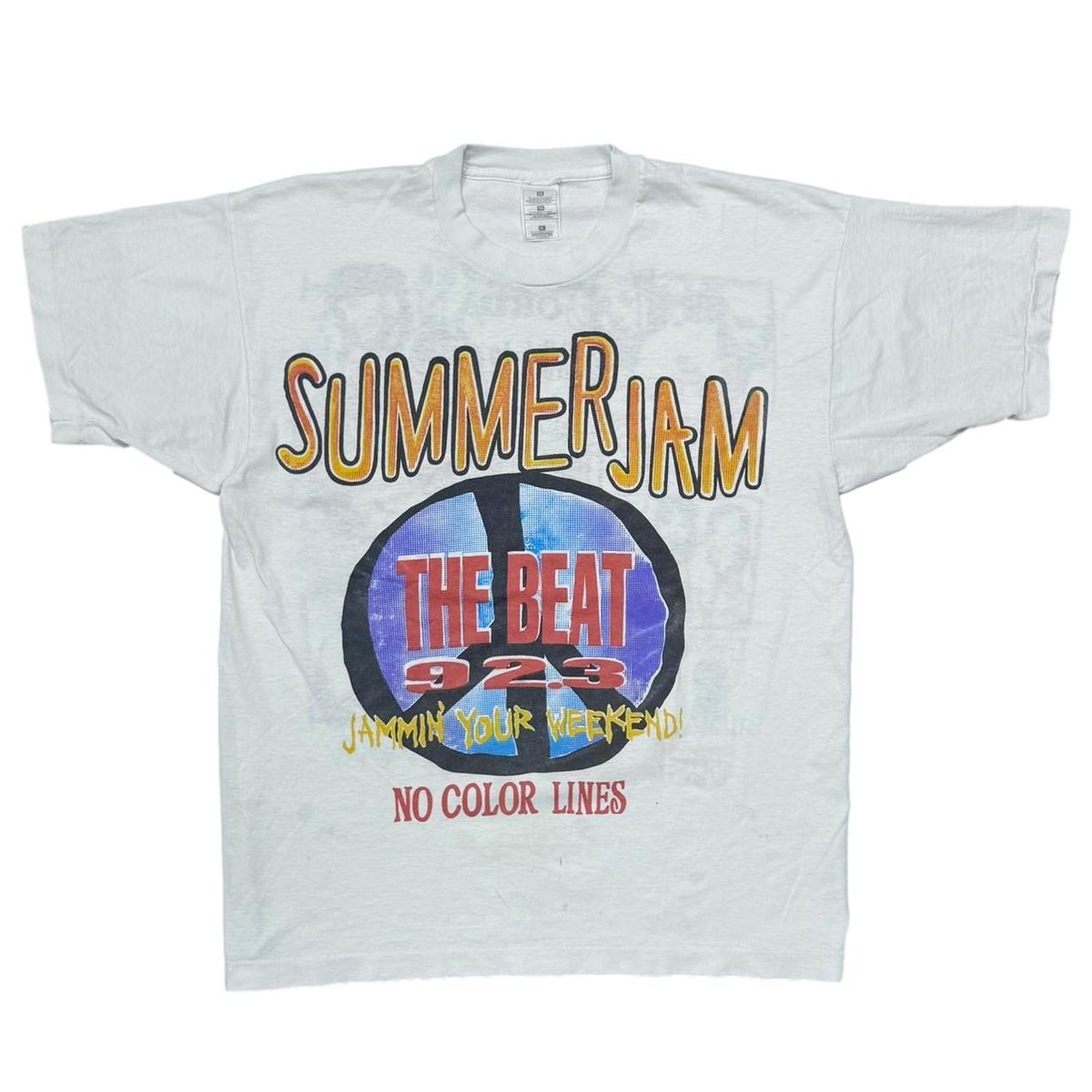 SUMMER JAM THE BEAT 92.3 WHITE FRUIT OF THE LOOM XL 6447