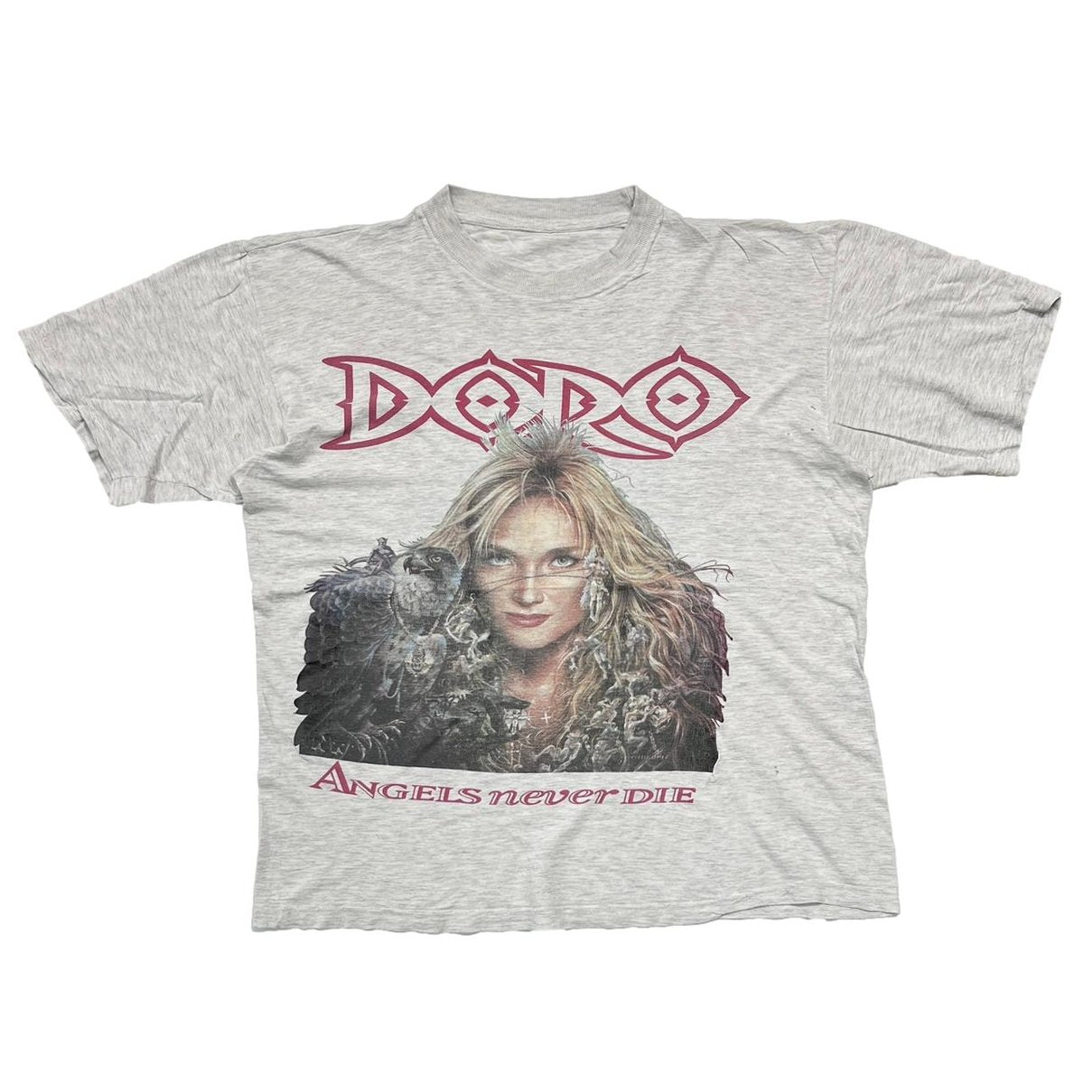 DORO PESCH ANGELS NEVER DIE ASH GREY EURO FITS LARGE 6761