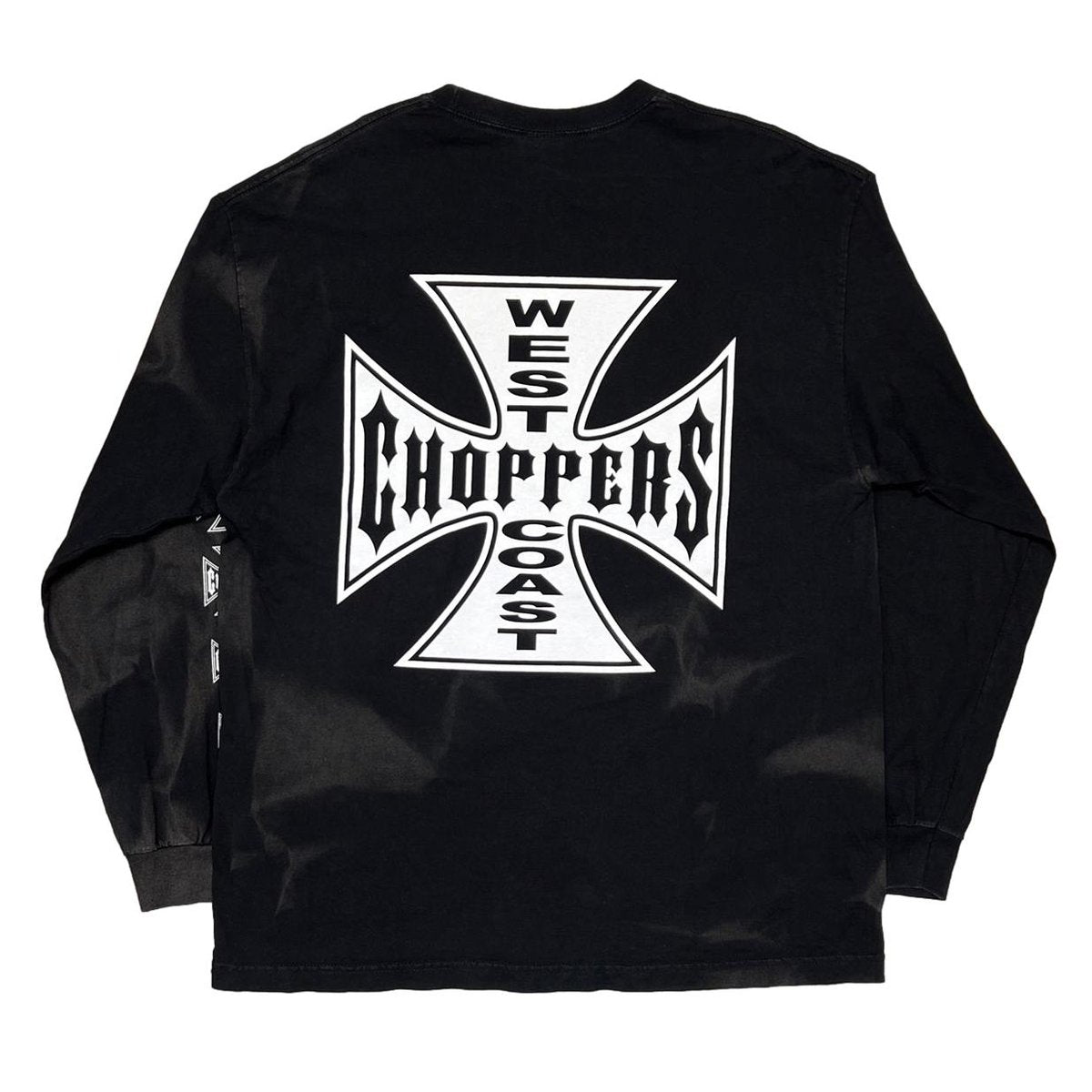 WEST COAST CHOPPERS IRON CROSS LONG BEACH, LA LS TIEDYE FADE ALSTYLE XL 7206