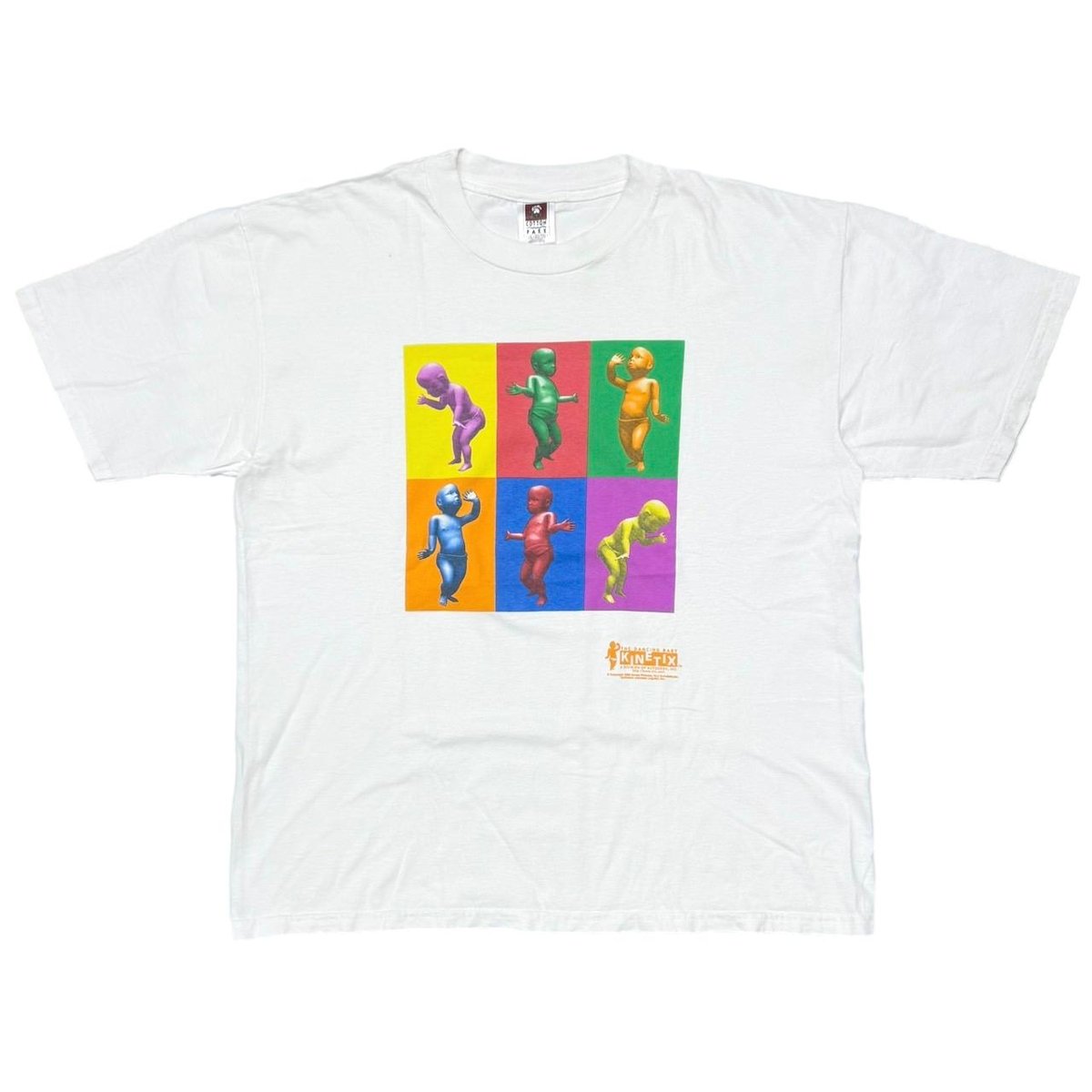 OLD & VINTAGE KINETIX THE DANCING BABY Andy Warhol PARODY WHITE XL 4922