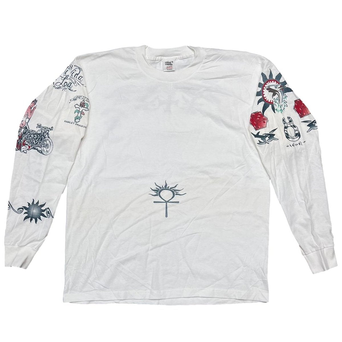 DENNIS RODMAN TATTOO LS WHITE XL 1162