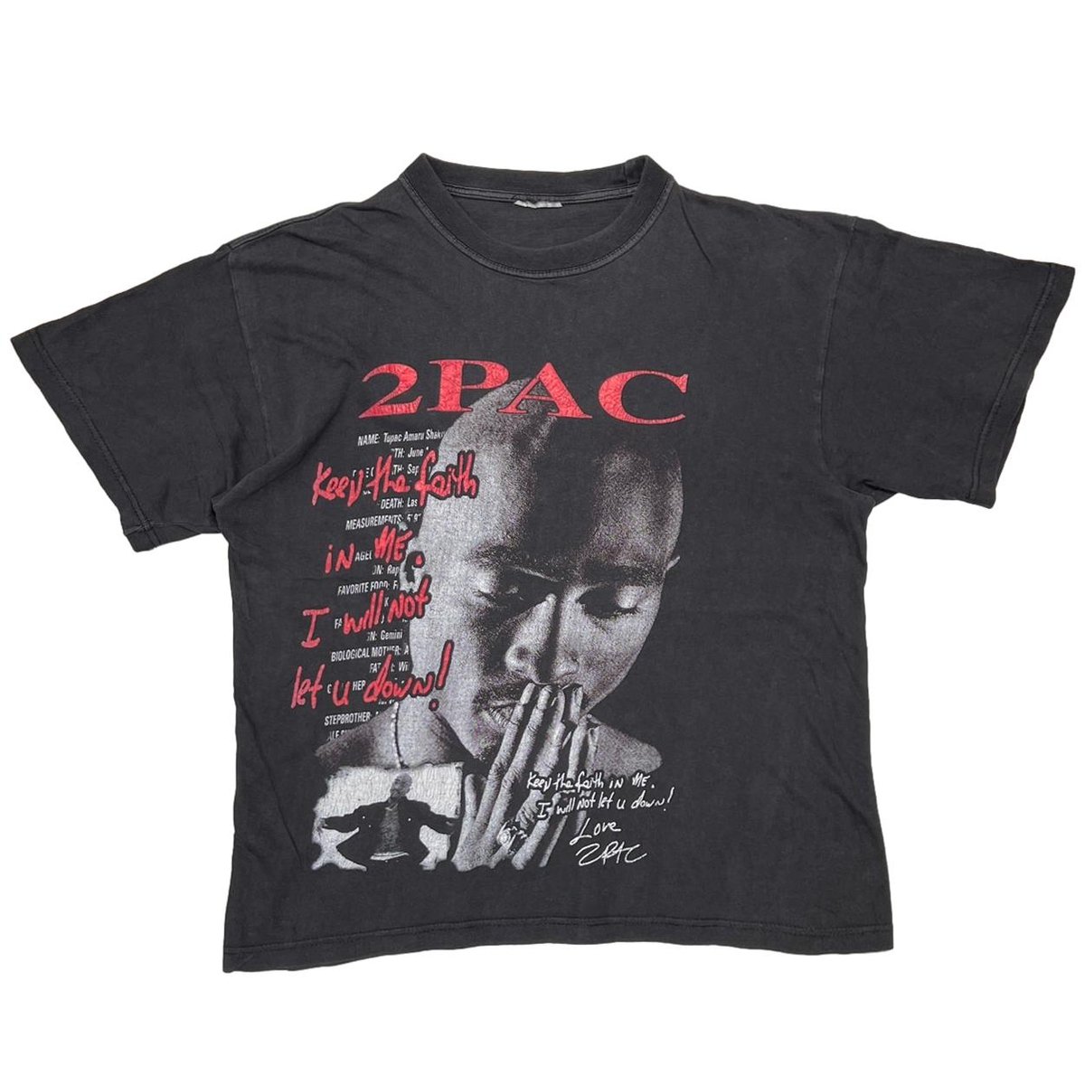 2PAC MEMORIAL TUPAC SHAKUR BOOTLEG EURO FITS LARGE 1863