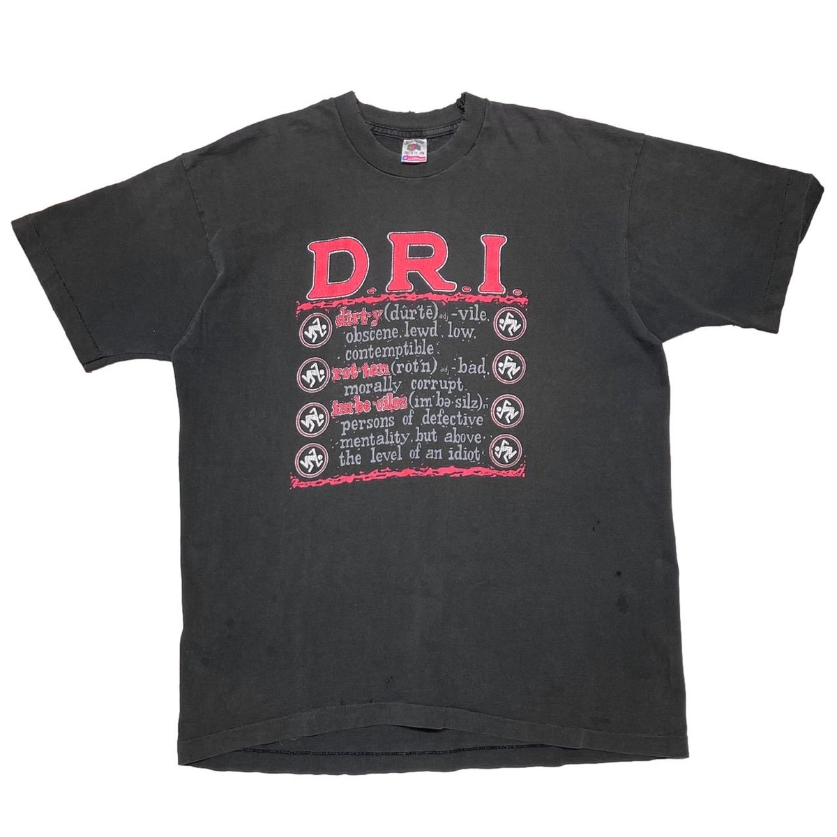 D.R.I. DIRTY ROTTEN IMBECILES FRUIT OF THE LOOM LARGE 1469